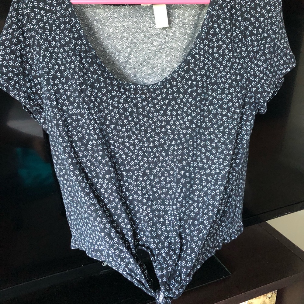 Floral knotted top H&M